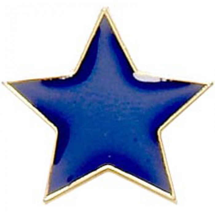 FLAT STAR BADGE - 4 COLOURS - 20MM